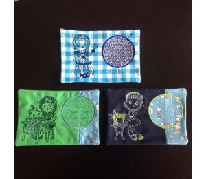 Stickserie ITH - Mug Rugs Sewing Girls